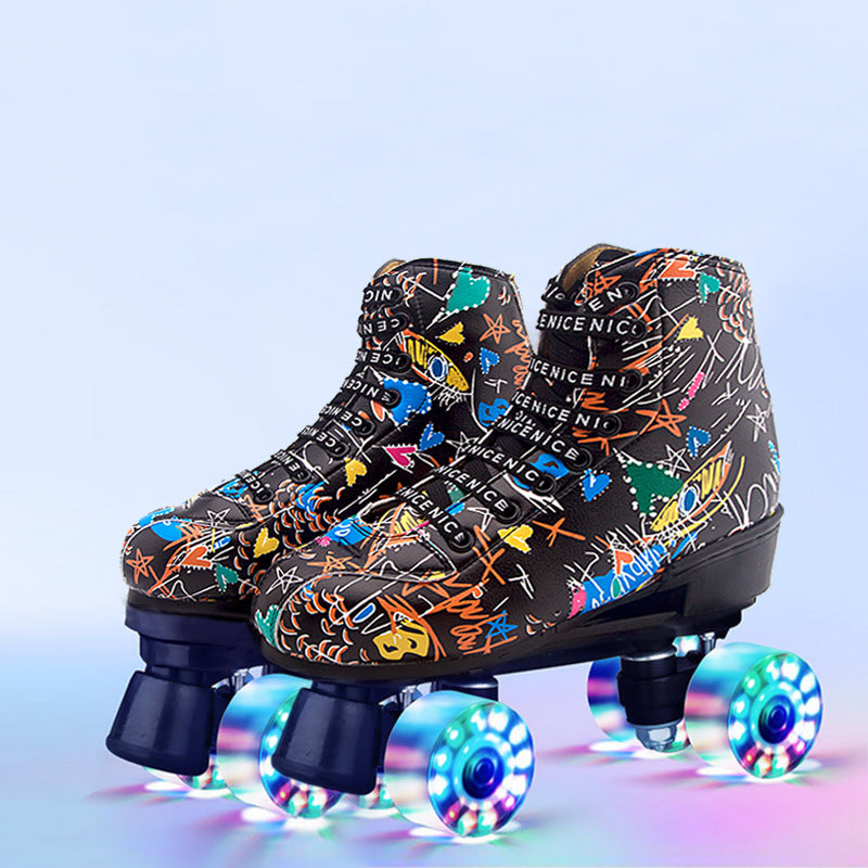 Nouveaux patins à roulettes doubles