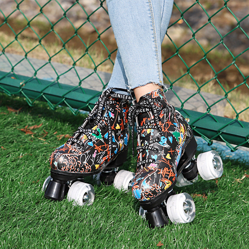 Nouveaux patins à roulettes doubles