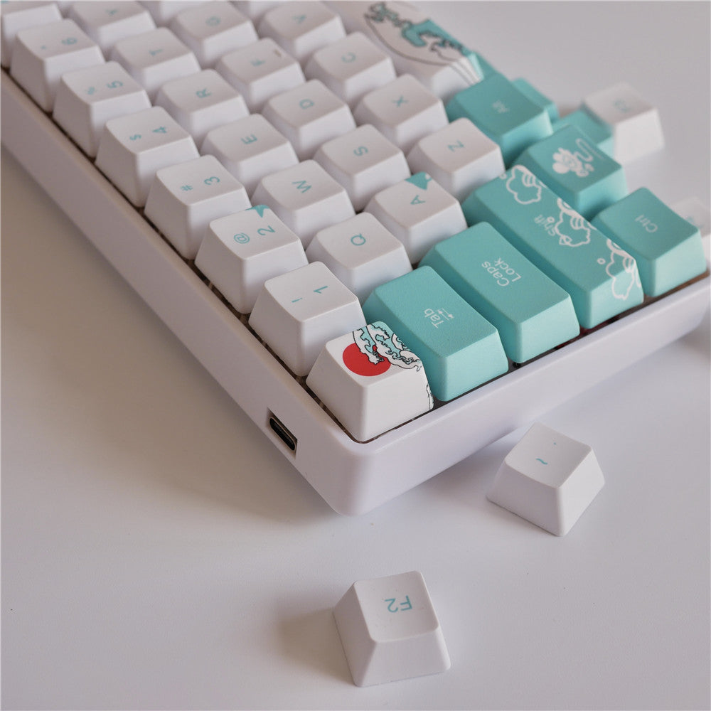 Clavier mécanique Keycap Corail