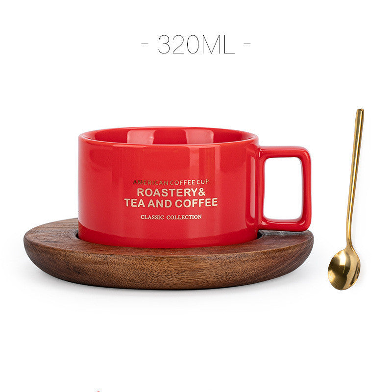 American Retro Coffee Cup And Saucer Set