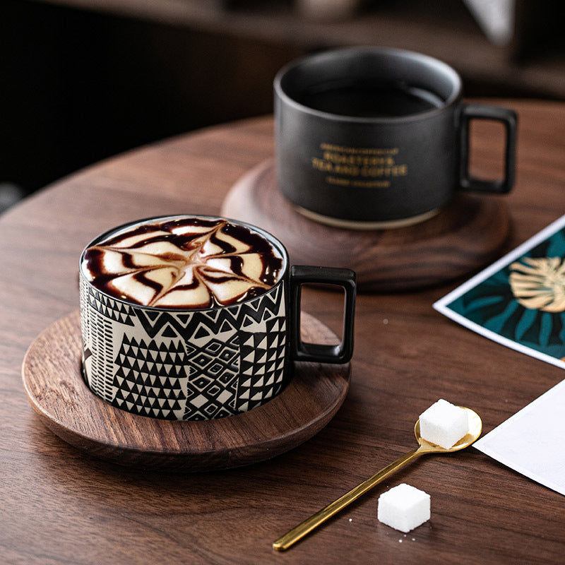 American Retro Coffee Cup And Saucer Set