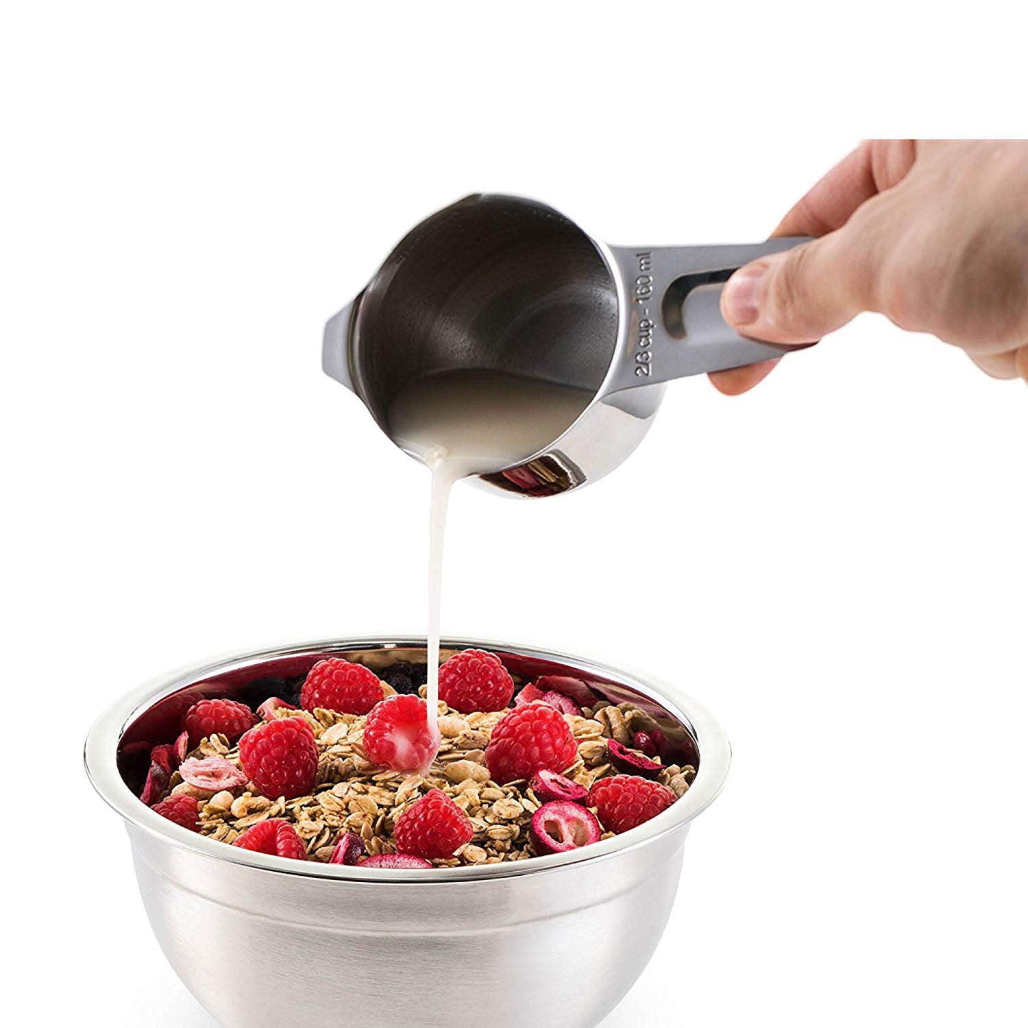 Stainless Steel Measuring Cup and Measuring Spoon 14-piece Set