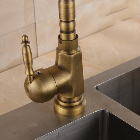 Antique Copper Color Full Copper Rotatable Vegetable Sink Sink Basin Faucet