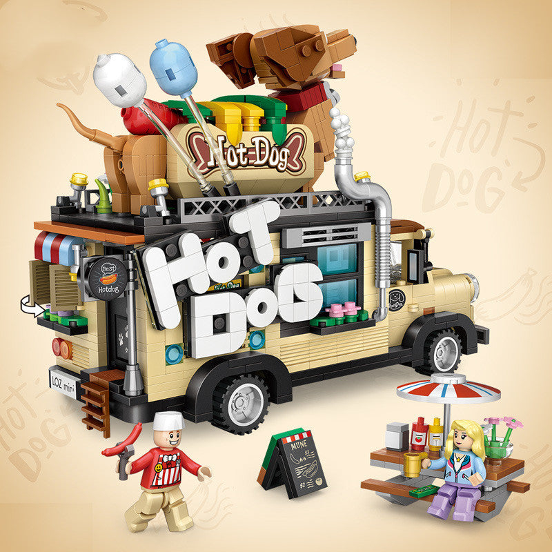 Children's Puzzle Toy Boutique Car Assembled With Building Blocks