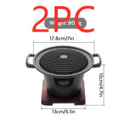 Mini barbecue, réchaud à alcool, barbecue de table sans fumée, outils de cuisson pour rôtir la viande