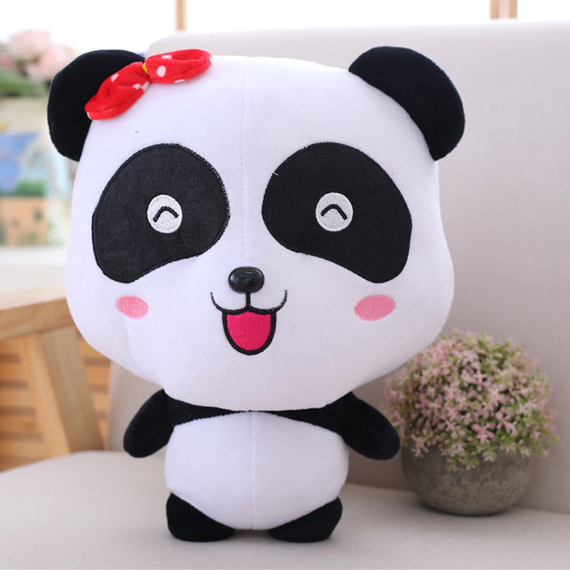 Hot Baby Bus Cute Panda Plush Toy Soft Stuffed