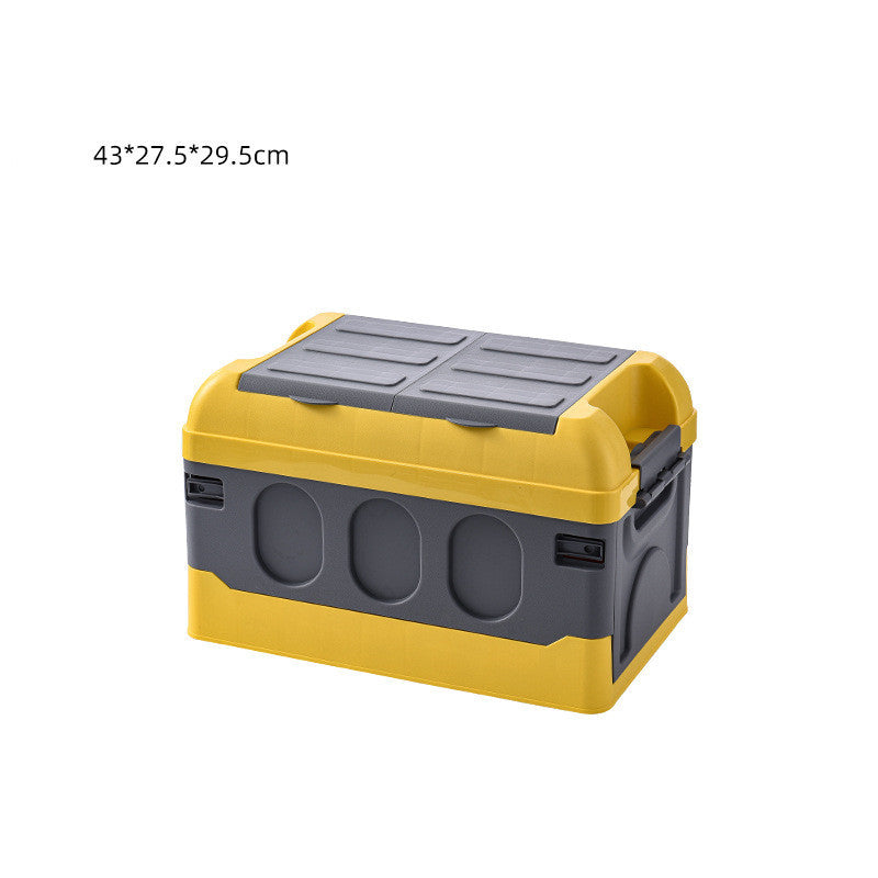 Car Storage Box Car Built-In Storage Box Back Folding Box