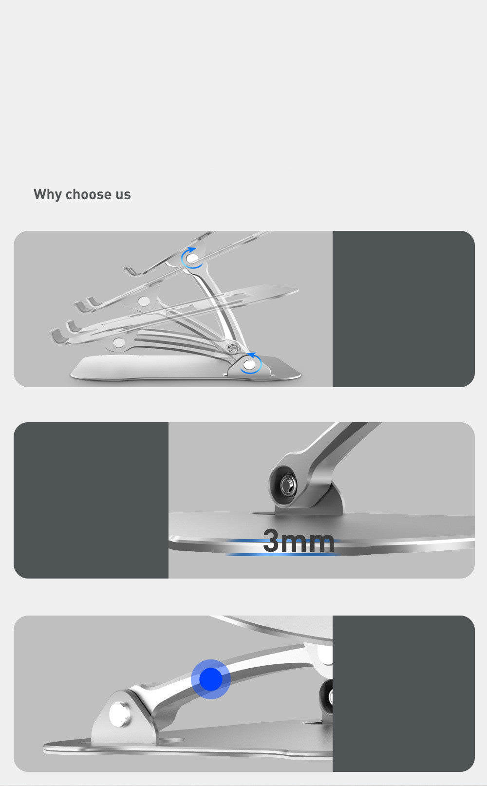 Compatible with Apple, Adjustable Lifting Laptop Bracket Aluminum Alloy Desktop Folding Ipad Tablet Cooling Bracket