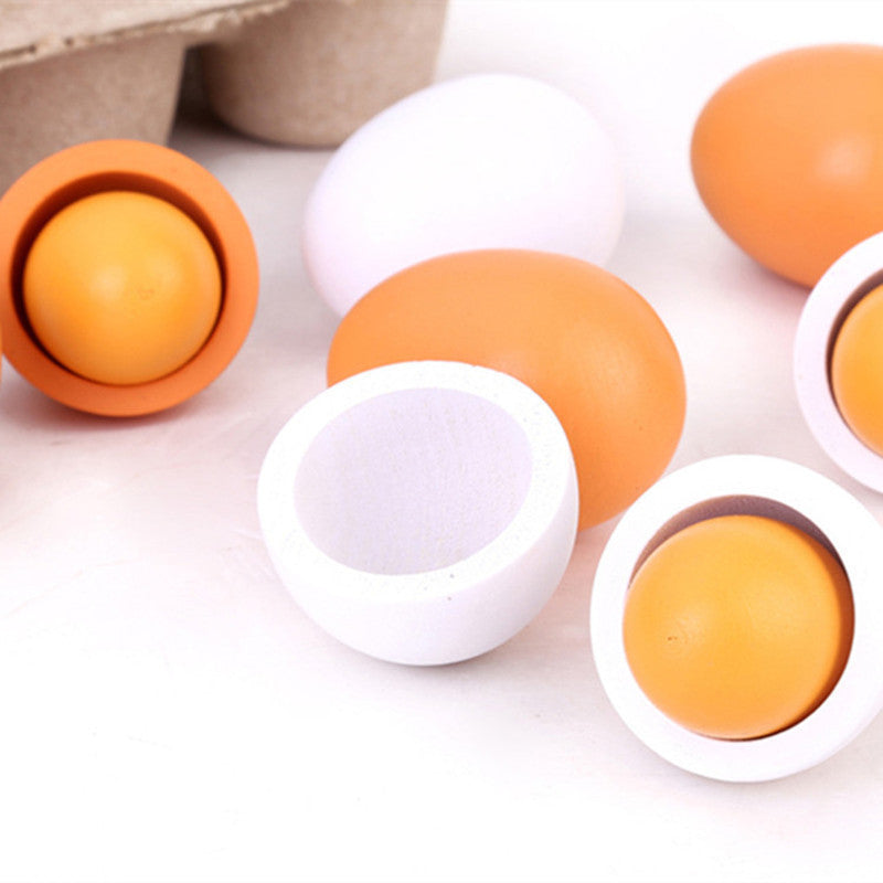 Play House Simulation Chicken Duck Egg Group Wooden