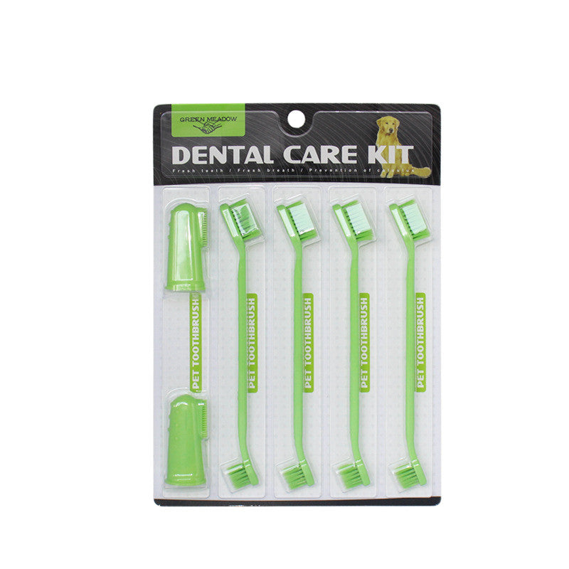 Brosse à dents de nettoyage pour chats à double tête