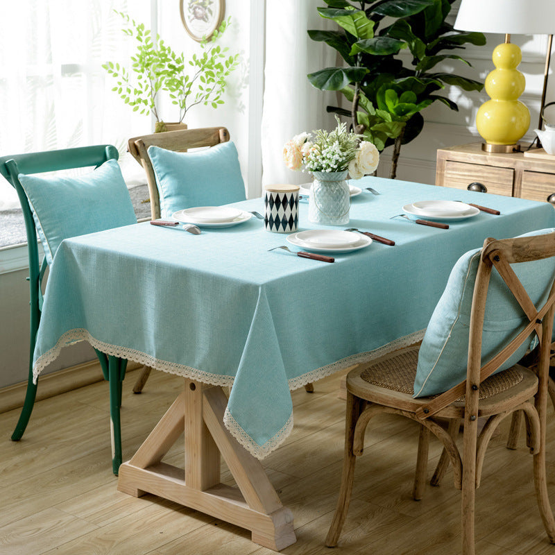 Ins Thick Restaurant Solid Color Tablecloth