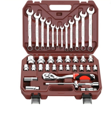 Socket Sleeve Ratchet Wrench Combination Set Multifunctional