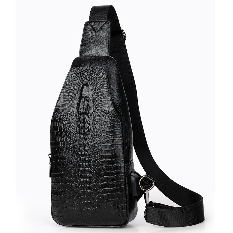 Sac de Poitrine pour Homme, Nouveau Motif, Sac à Bandoulière Tendance, Sac Messager
