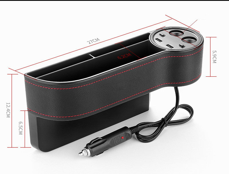 Multifunctional Car Seat Slotted Storage Box
