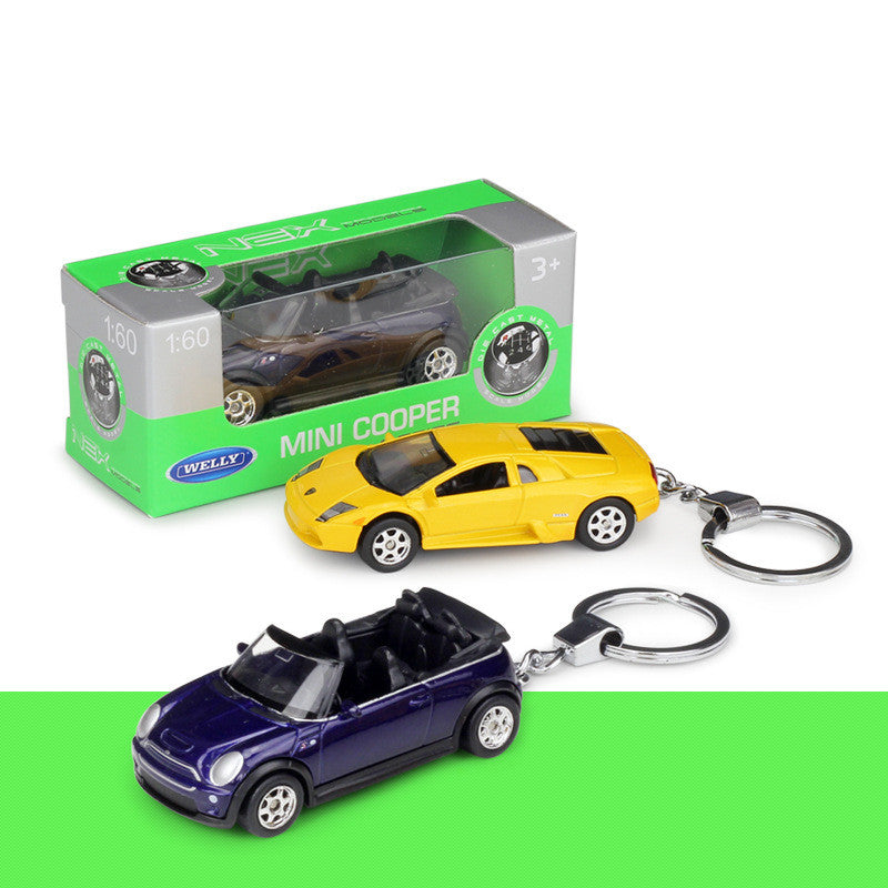 Mini Cooper Simulation Alloy Car Model Key Ring