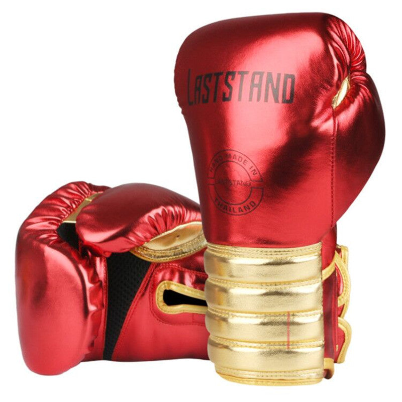 Guantes de boxeo de metal para hombre, Muay Thai, lucha libre