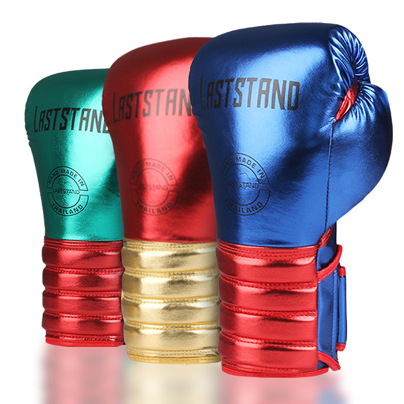 Guantes de boxeo de metal para hombre, Muay Thai, lucha libre