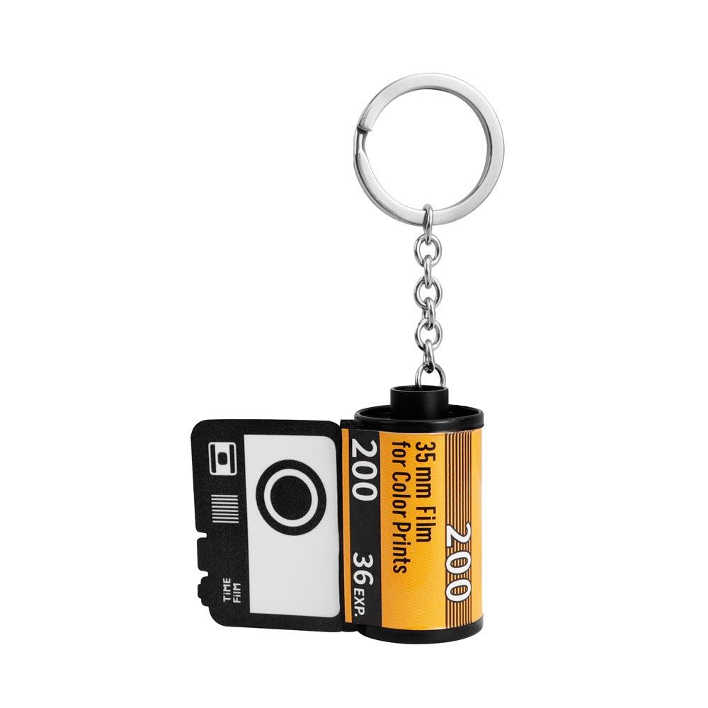 Simple Leather Film Holster Keychain Personality