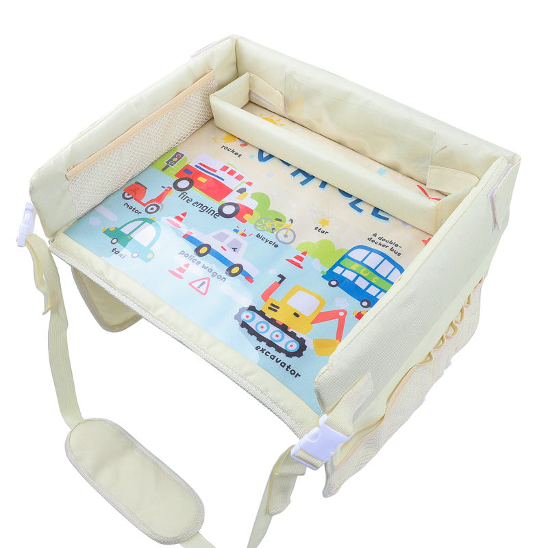 Table de rangement multifonctionnelle pour siège de sécurité bébé et poussette