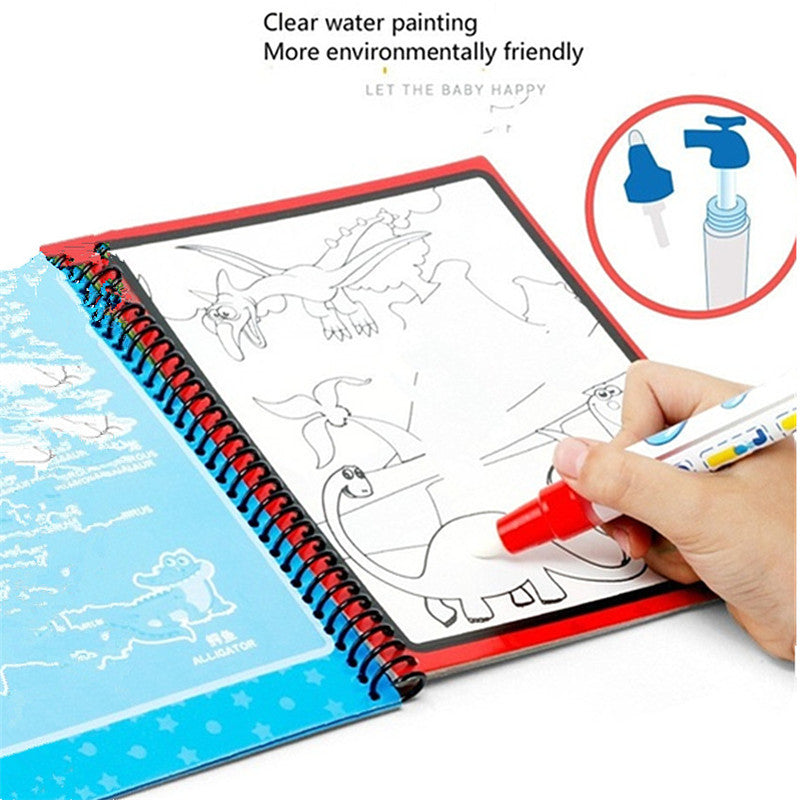 Livre de peinture magique à l'eau bricolage pour enfants Livre de peinture créative à l'eau magique
