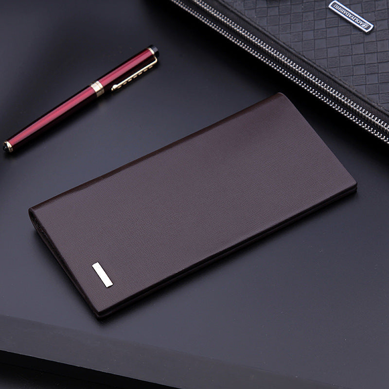 Portefeuille homme long ultra-plat porte-cartes