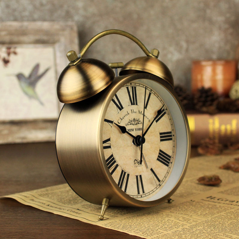 4 Inch Metal Bell Retro Alarm Clock