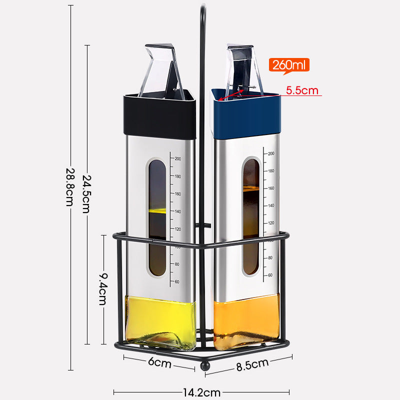 Bouteille d'huile en acier inoxydable anti-fuite