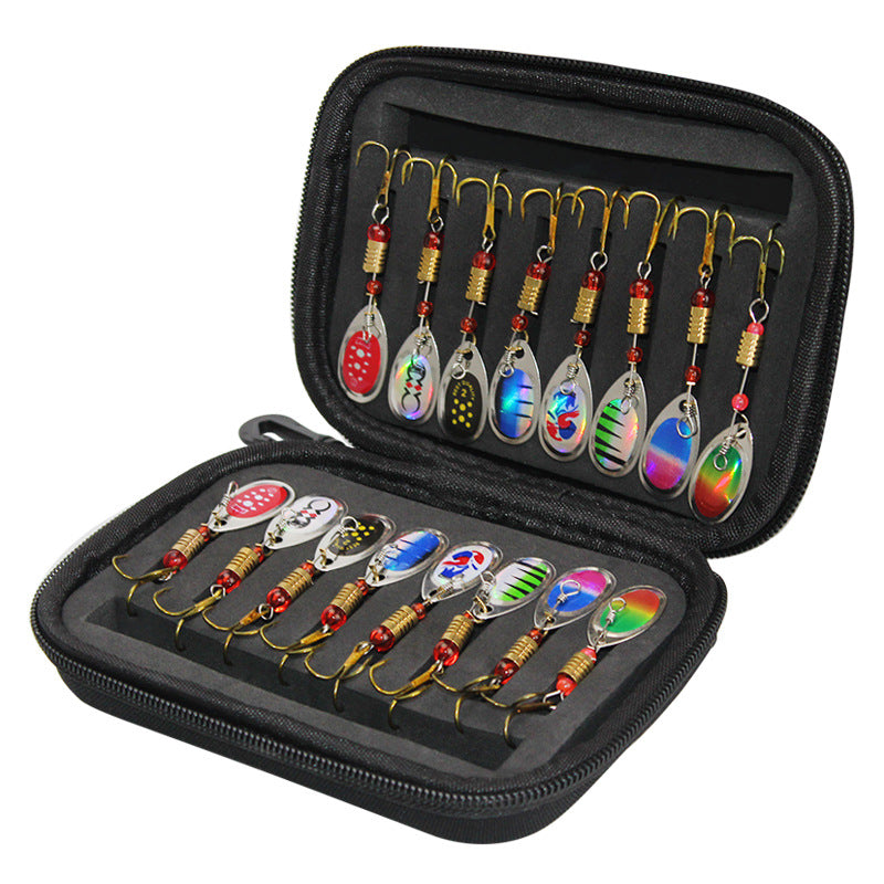 Ensemble de paillettes composites rotatives Hameçon à mouche Leurre de pêche Petit sac Sac externe Sac de matériel de pêche
