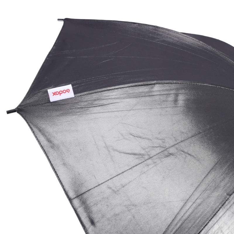 Parapluie réfléchissant noir intérieur argenté pour photographie