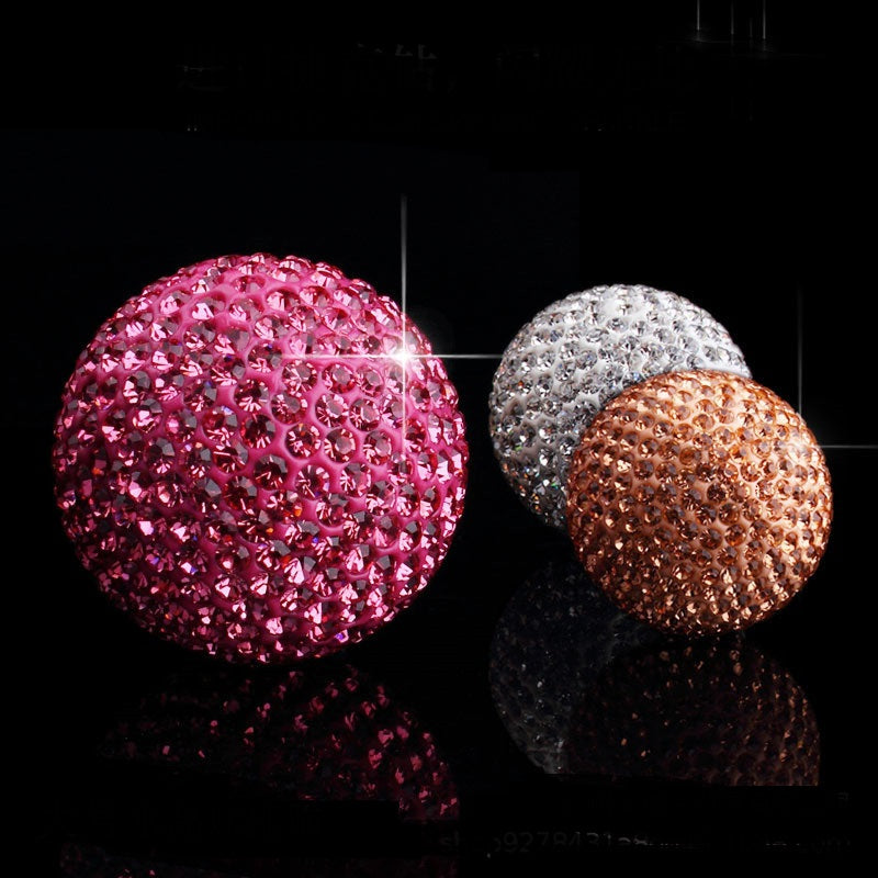 Pendentif de voiture avec boule de cristal diamant Décoration intérieure de voiture