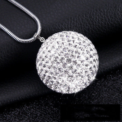 Pendentif de voiture avec boule de cristal diamant Décoration intérieure de voiture