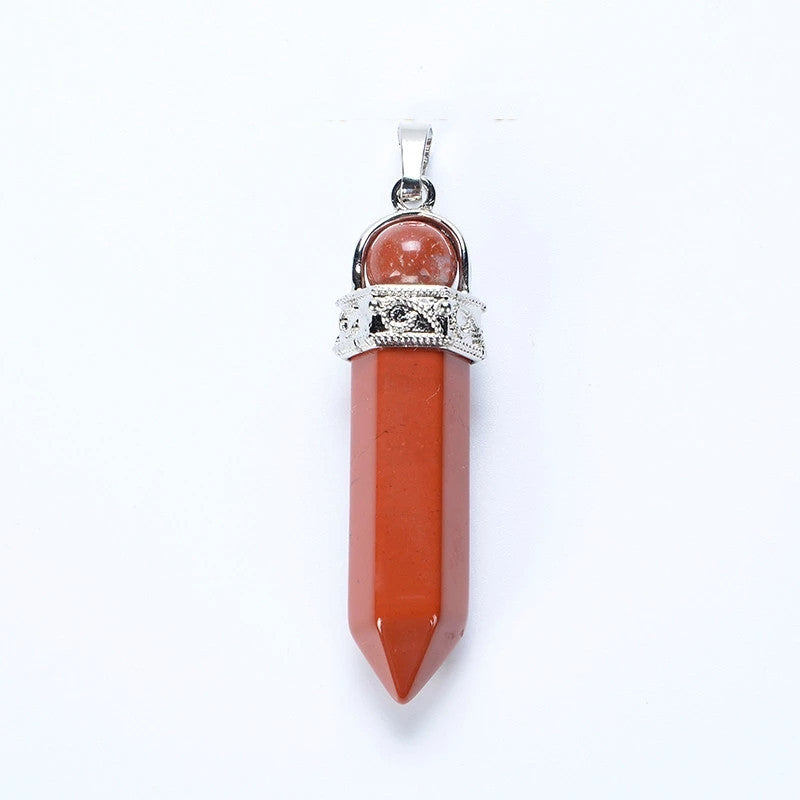 Natural Crystal Amethyst Pendant Fashion Simple Reiki Point Raw Gem Necklace Souvenir For Men Women Charm Mineral Jewelry