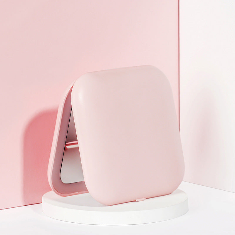 Miroir de maquillage pliant Amazon Source avec lumière LED créative Miroir portable Mini miroir de sac