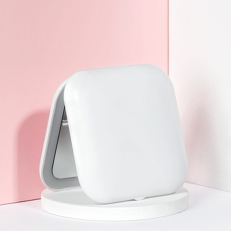 Miroir de maquillage pliant Amazon Source avec lumière LED créative Miroir portable Mini miroir de sac