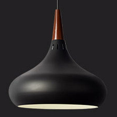Lampes et lanternes décoratives lustre en bois massif à tête unique moderne et simple