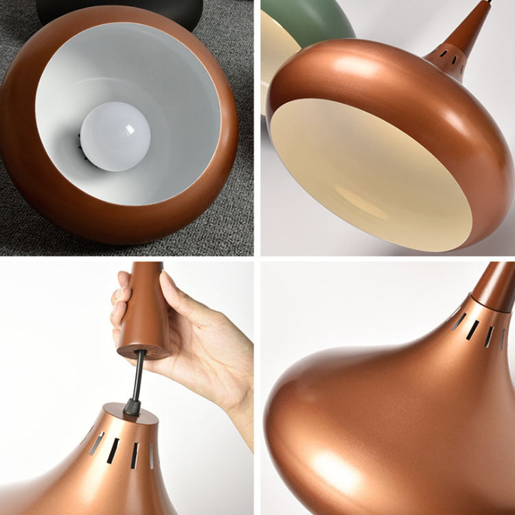 Lampes et lanternes décoratives lustre en bois massif à tête unique moderne et simple