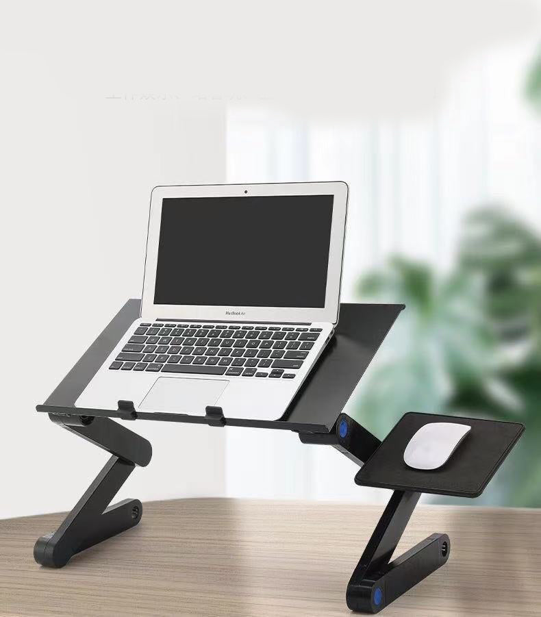 Bureau pliant pour ordinateur portable stable avec double ventilateur