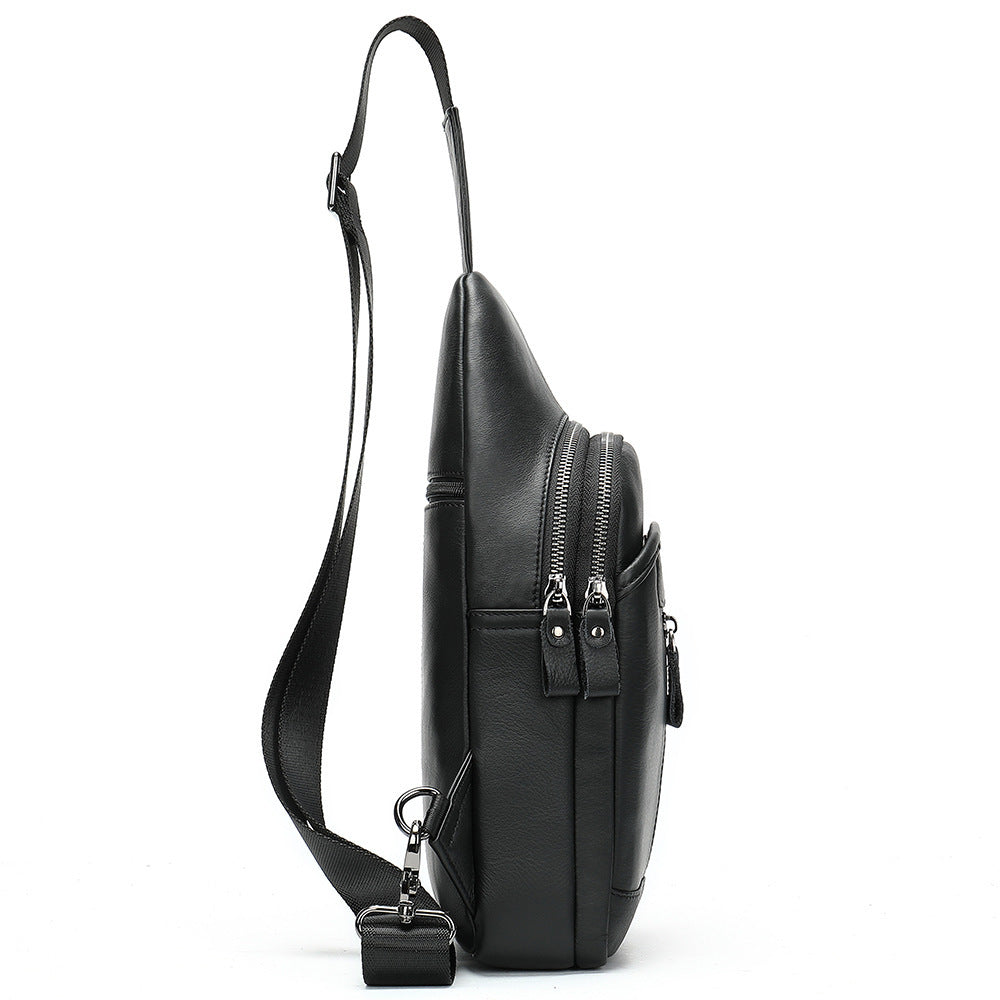 Sac de poitrine pour hommes Loisir All-match Sac à bandoulière en bandoulière pour voyage à vélo