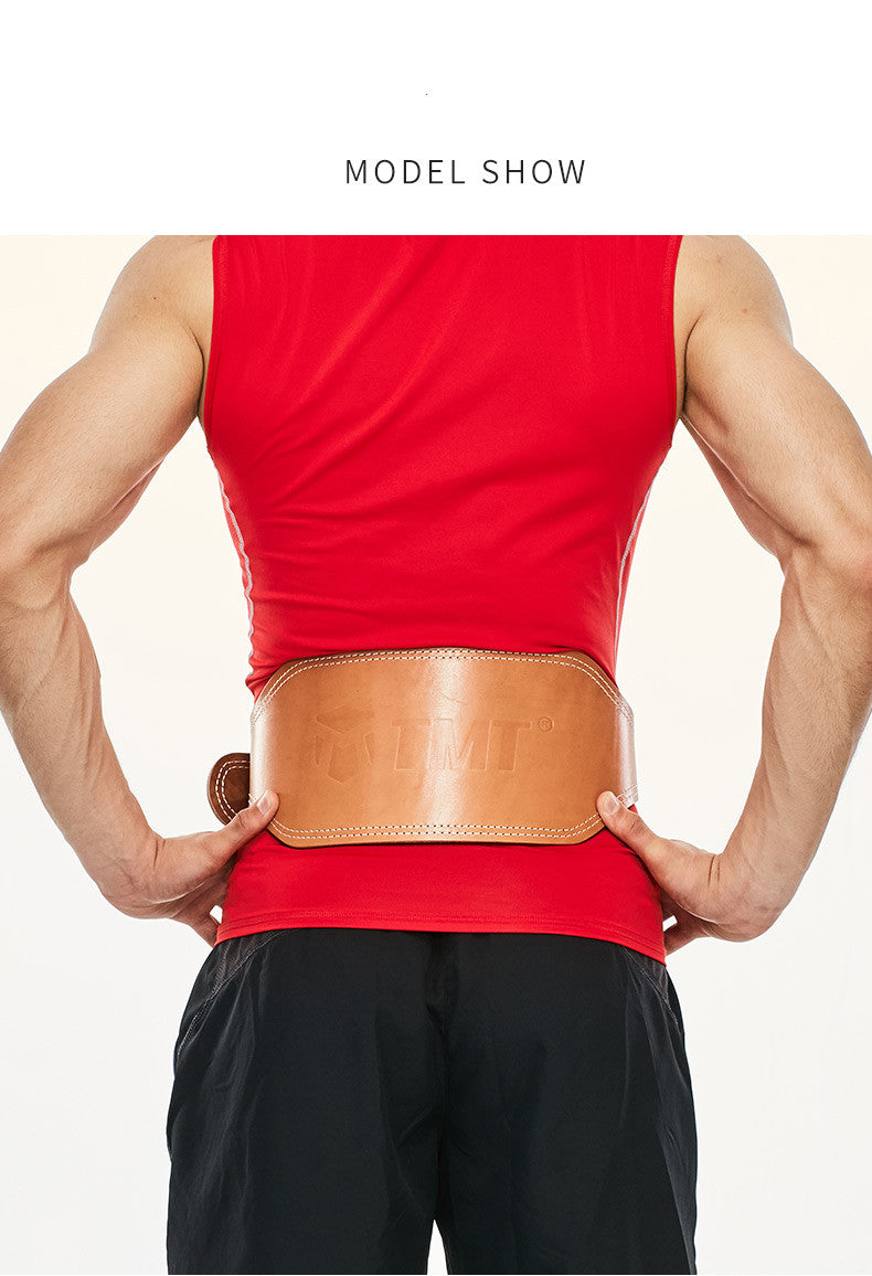 Fitness Belt Waist Protection Male Squat Deadlift Professional Female Leather Weightlifting Equipment Training Exercise