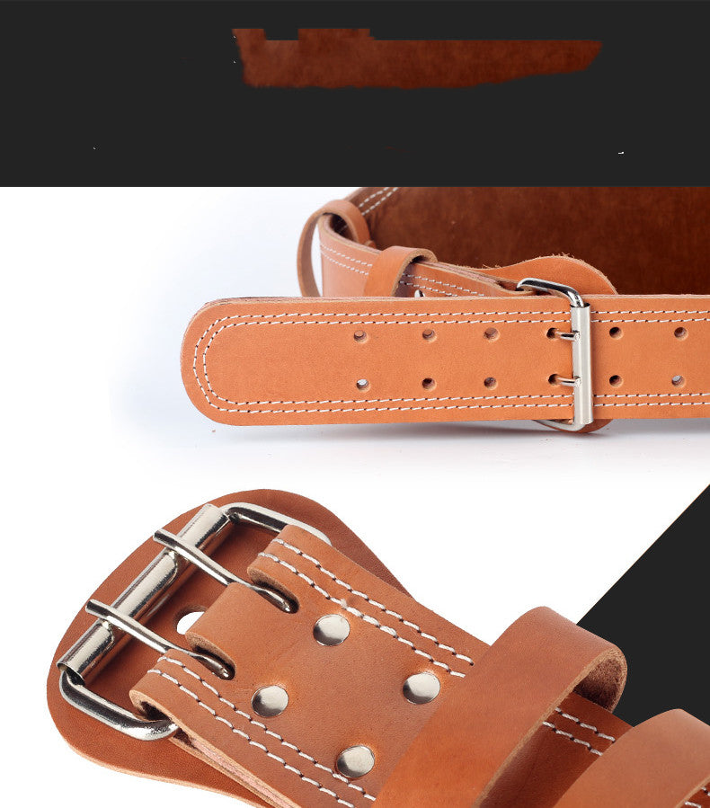Fitness Belt Waist Protection Male Squat Deadlift Professional Female Leather Weightlifting Equipment Training Exercise