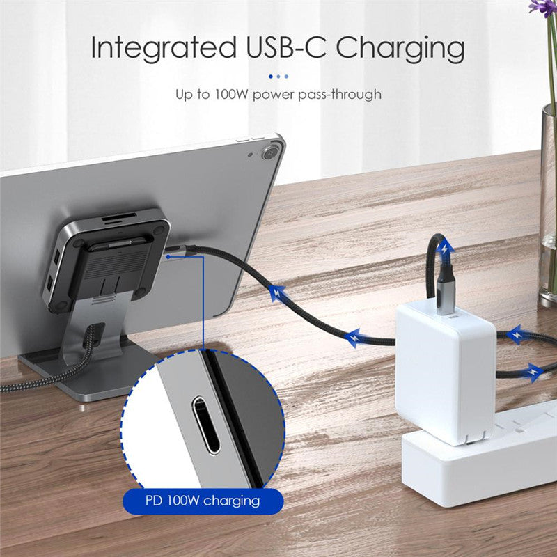 With 4K Hdm iPD Charging SD Micro SD Card Reader
