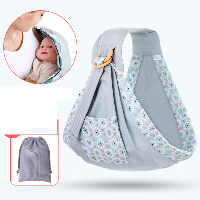 Porte-bébé oblique pour maintenir bébé en façade