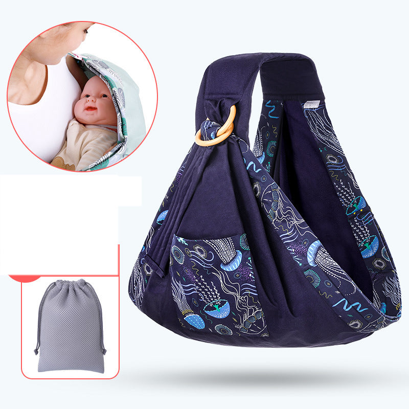 Porte-bébé oblique pour maintenir bébé en façade