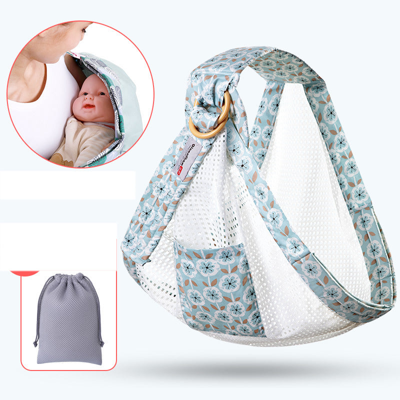 Porte-bébé oblique pour maintenir bébé en façade