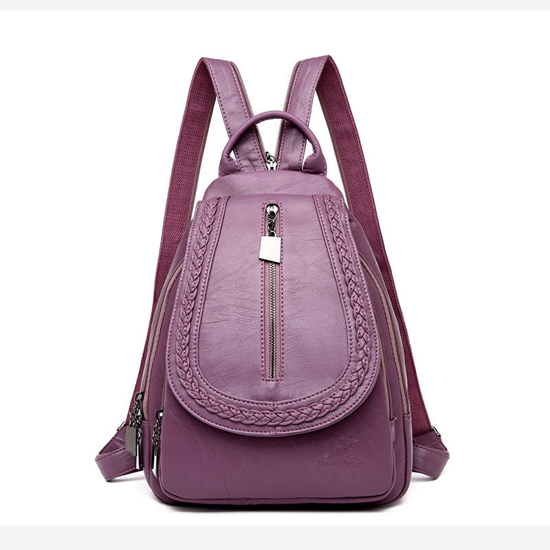 Woven Leisure Tide Backpack Simple Atmosphere Chest Bag Student Shoulder Bag