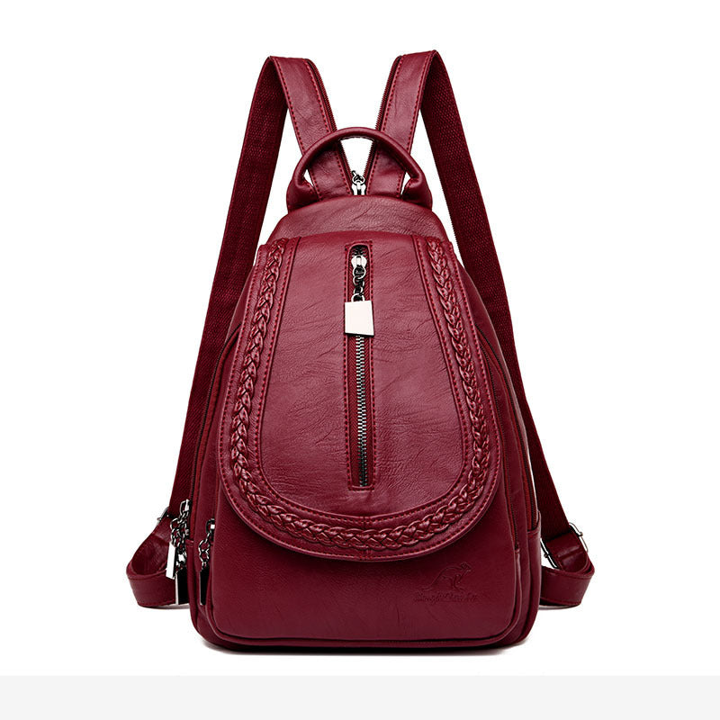 Woven Leisure Tide Backpack Simple Atmosphere Chest Bag Student Shoulder Bag