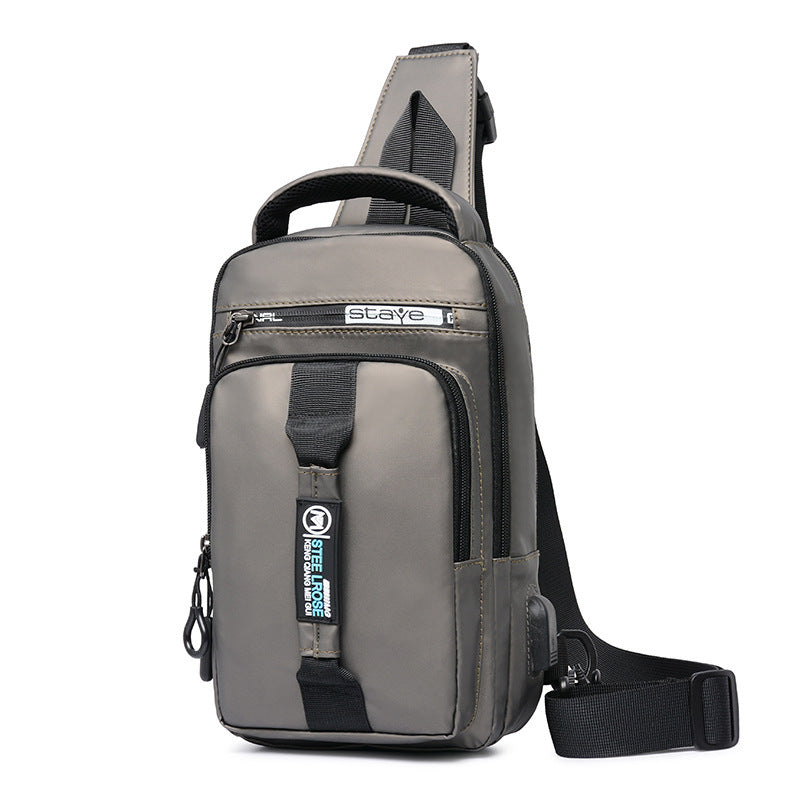 Wholesale Men's Chest Bag Custom New Oxford Cloth Shoulder Bag Travel Chest Small Bag Light Casual Messenger Bag