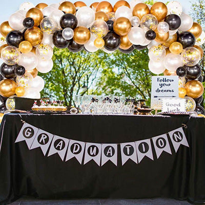 Cross Border Hot Sale Classic Latex Balloon Birthday Party Wedding Balloon Chain Set Room Decoration