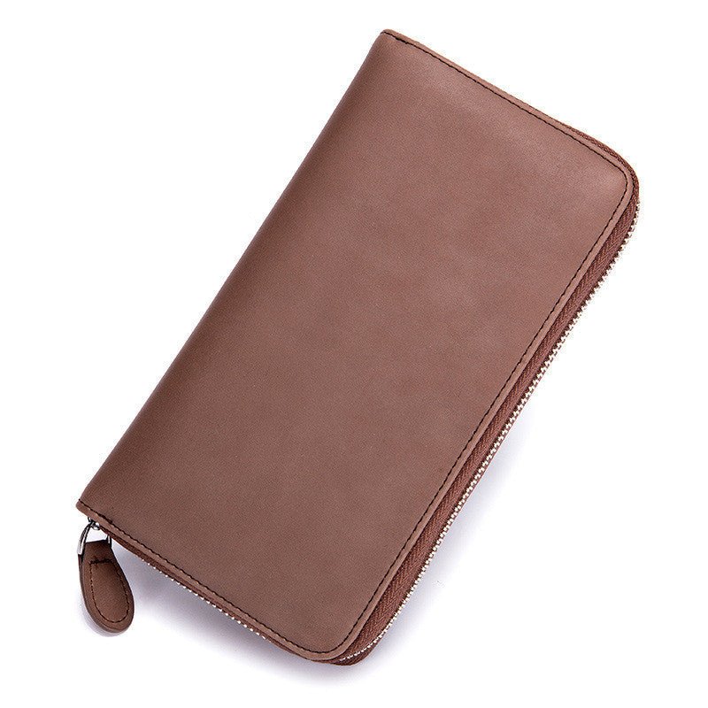 Large Capacity Women's Long Zipper Organ Card Holder With Multiple Card Slots