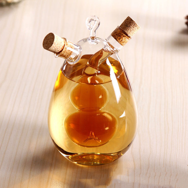 Bouteille d'huile et de vinaigre double usage pour la cuisine, flacon verseur scellé pour condiments ménagers